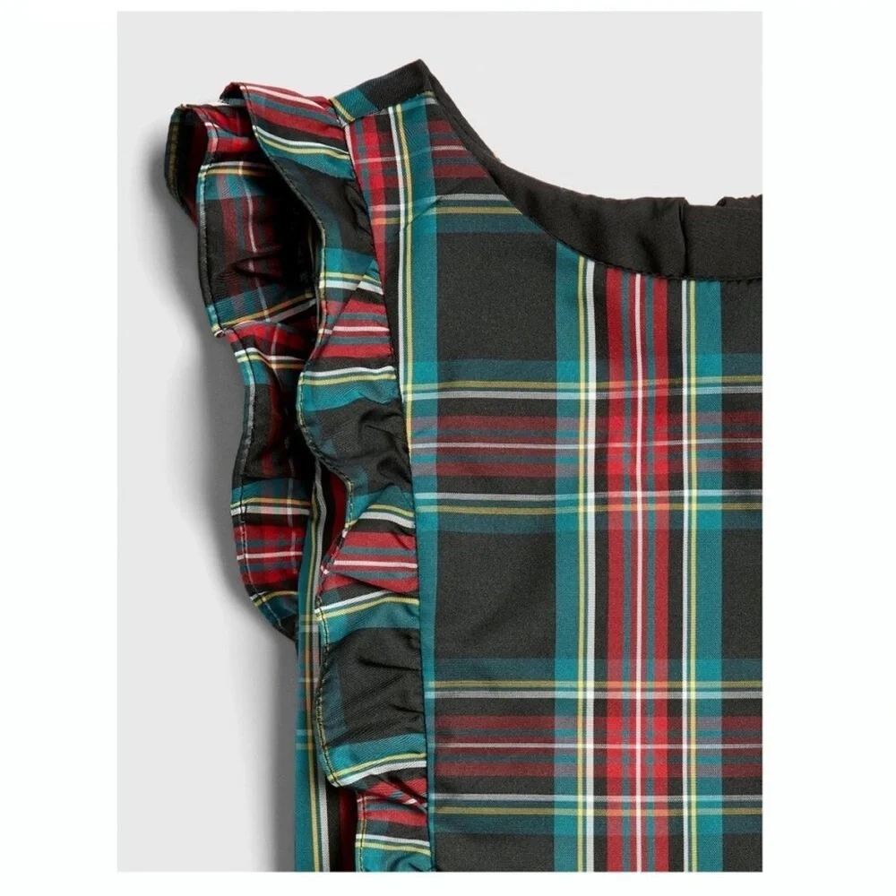 Christmas Plaid Holiday Christmas Party Dress Girls XXL GAP New With Tag - Picture 4 of 14